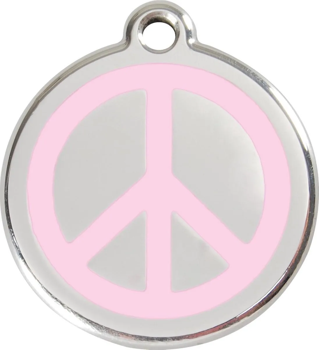 Hondenpenning 20 mm peace roze de Red Dingo en Roze peace – photo produit