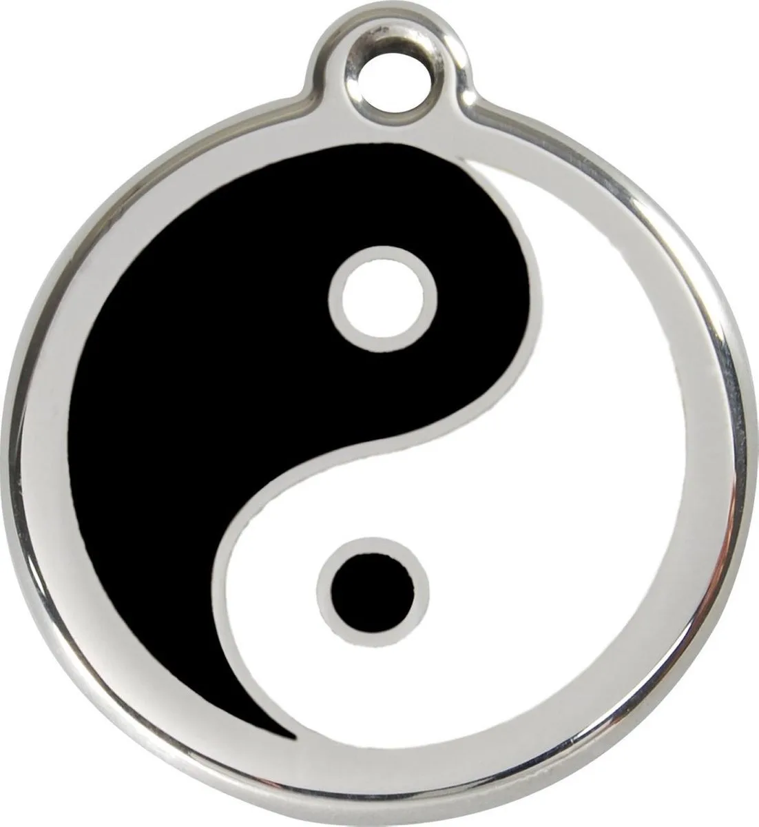 Hondenpenning 20 mm YinYang by Red Dingo in Zwart-wit YinYang – product photo