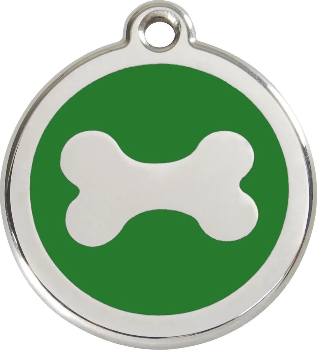 Hondenpenning 20mm bot groen by Red Dingo in Groen met bot – product photo