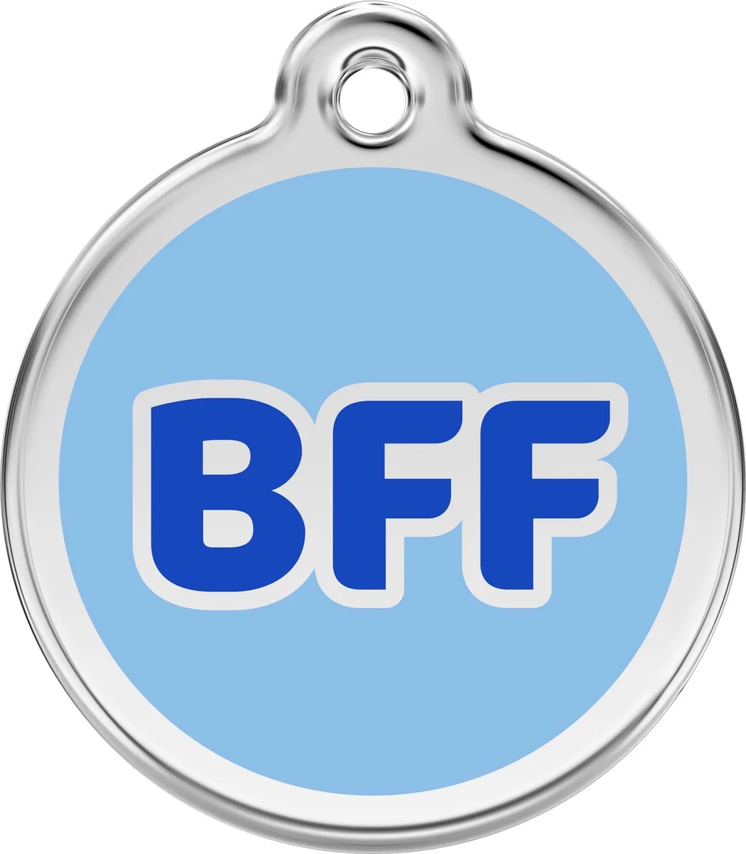 Hondenpenning 30 mm Best Friend van Red Dingo in Blauw – productfoto
