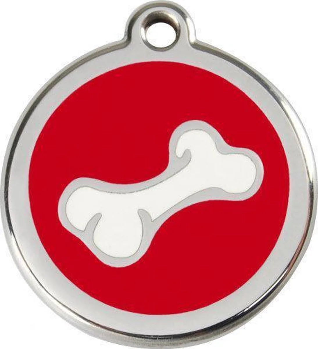 Hondenpenning 30 mm botje de Red Dingo en Rouge – photo produit