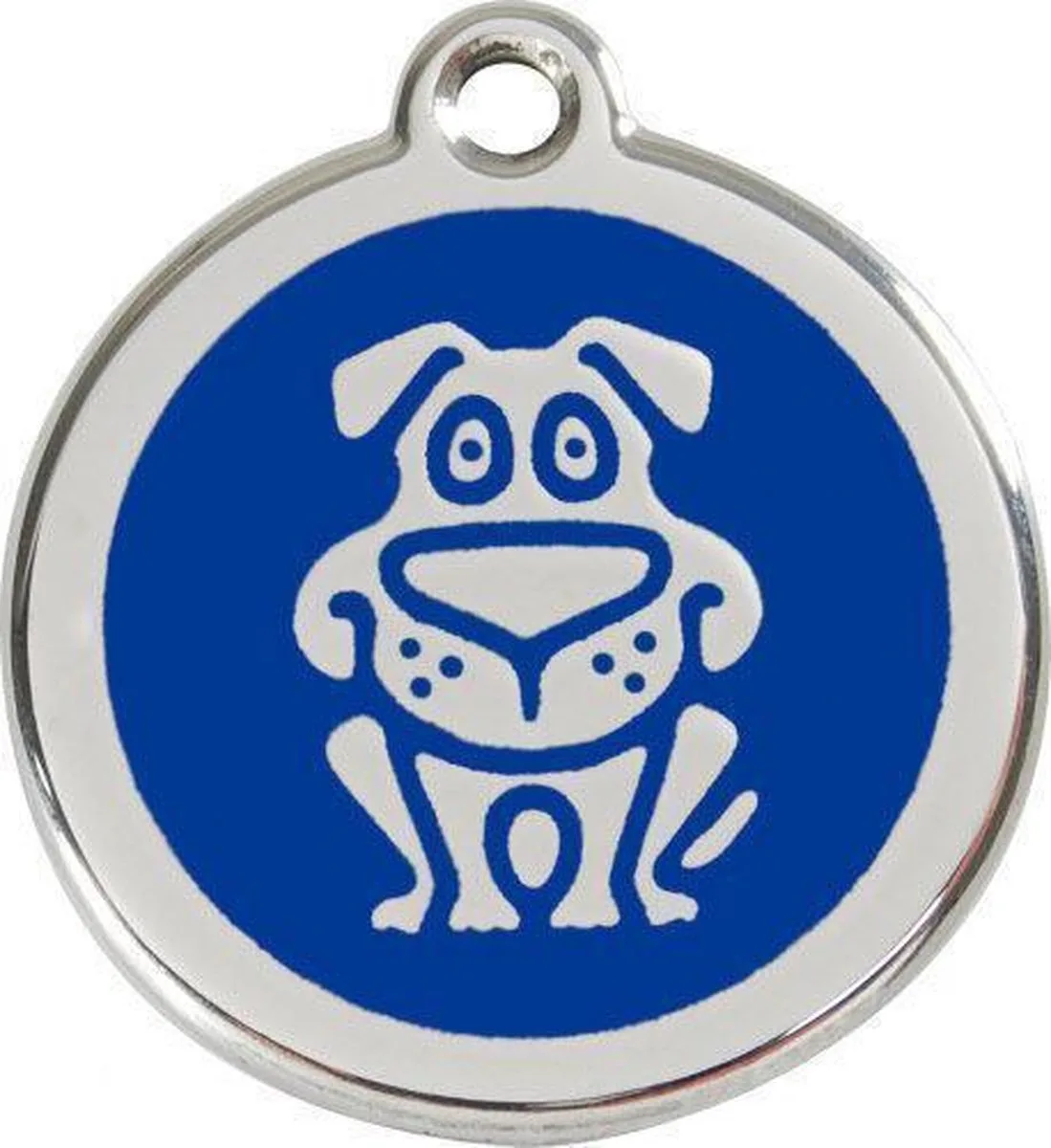 Hondenpenning 30 mm hond donkerblauw von Red Dingo in Blau – Produktfoto