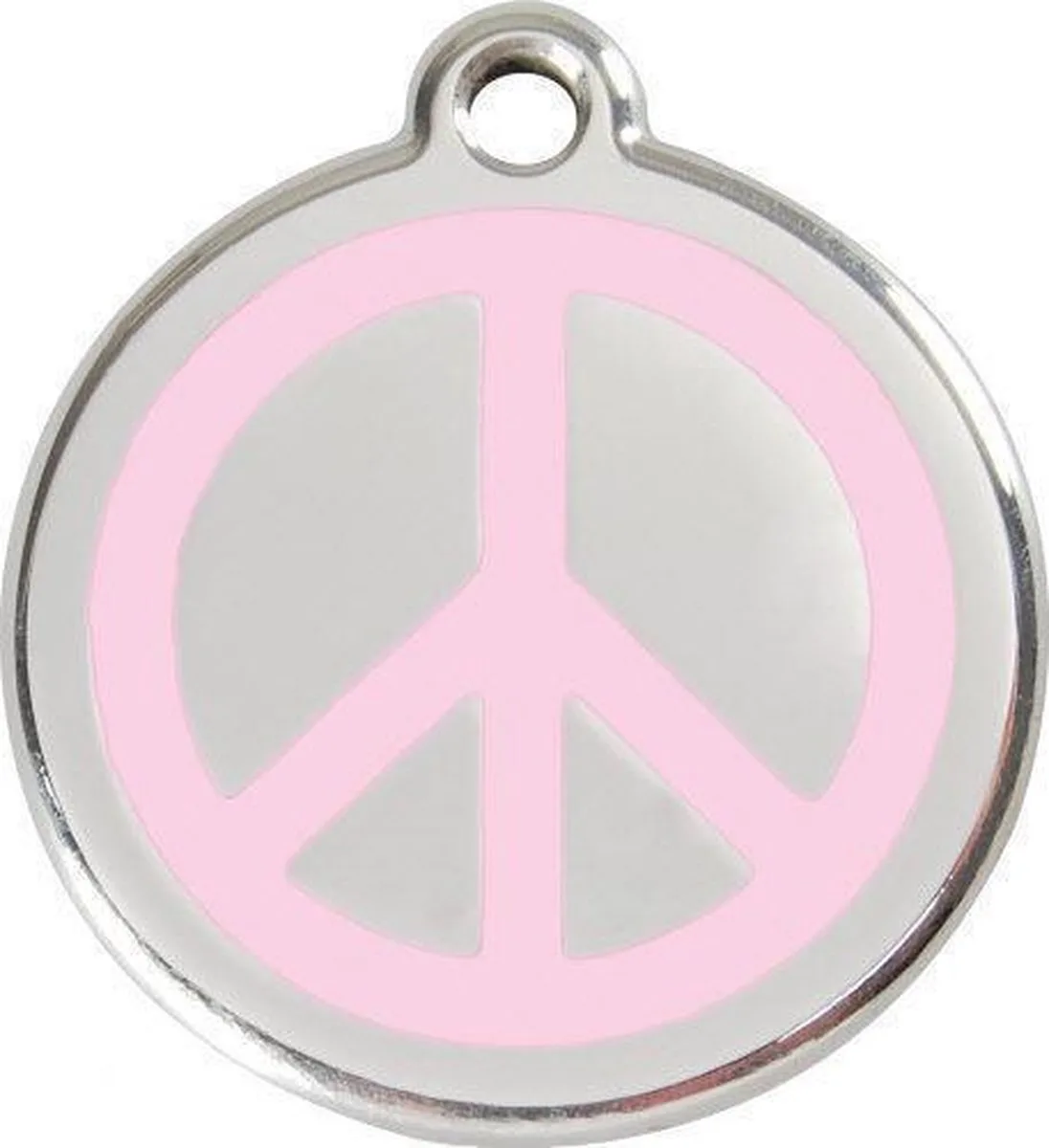 Hondenpenning 30 mm peace roze by Red Dingo in Roze peace – product photo