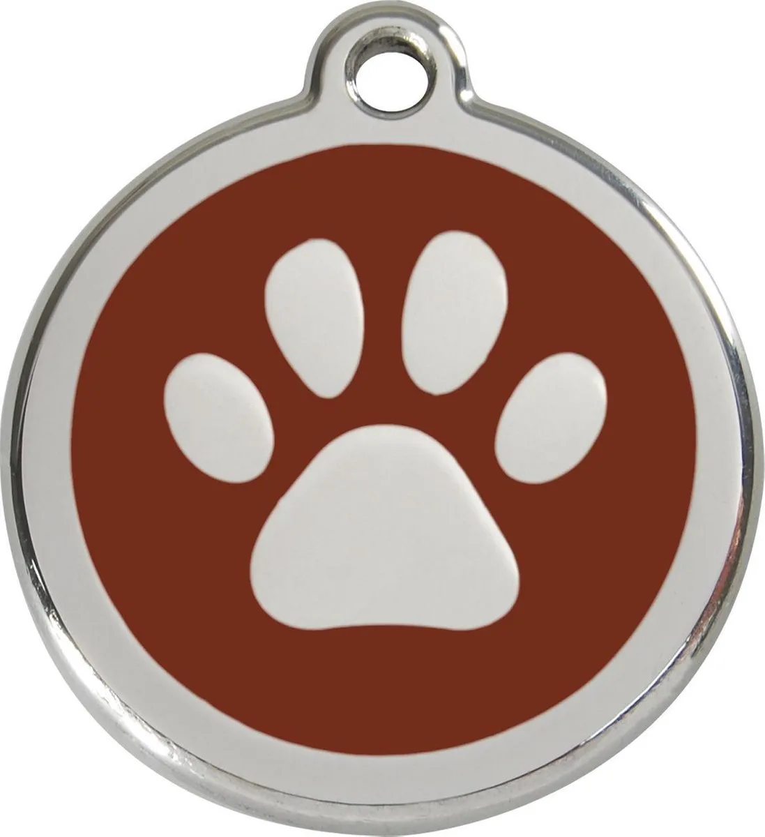 Hondenpenning 30 mm pootje bruin de Red Dingo en Bruin met pootje – photo produit