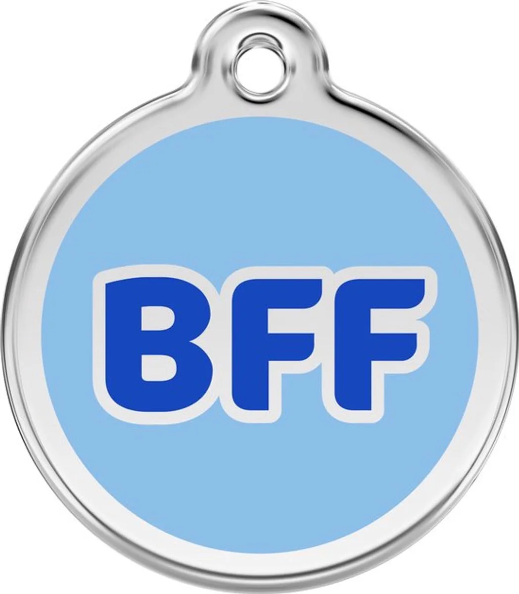 Hondenpenning 38 mm Best Friend blauw by Red Dingo in Blauw met tekst Boss – product photo