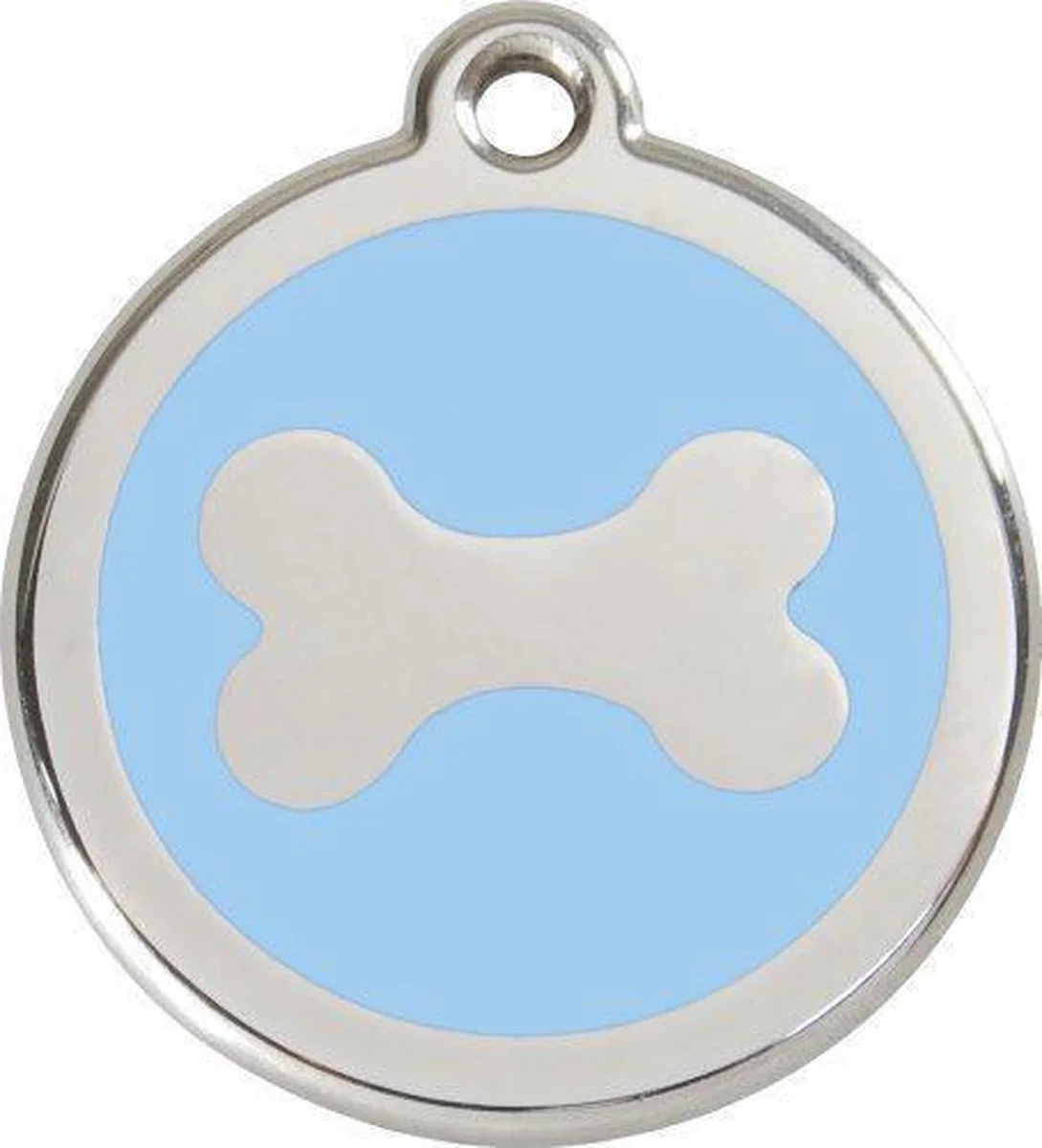 Hondenpenning 38 mm bot lichtblauw by Red Dingo in Lichtblauw met bot – product photo