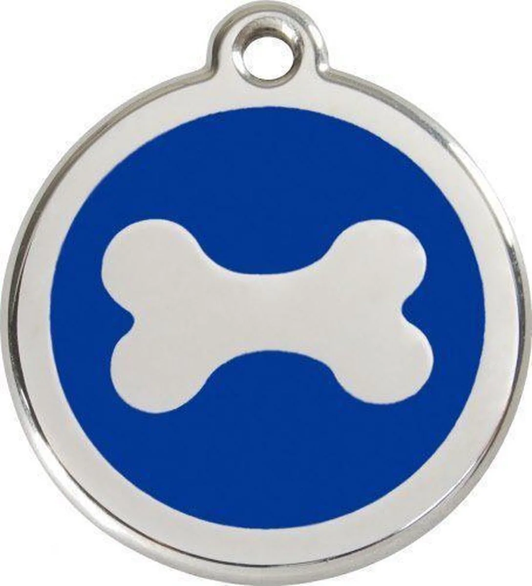 Hondenpenning 38 mm by Red Dingo in Bot met donkerblauw – product photo