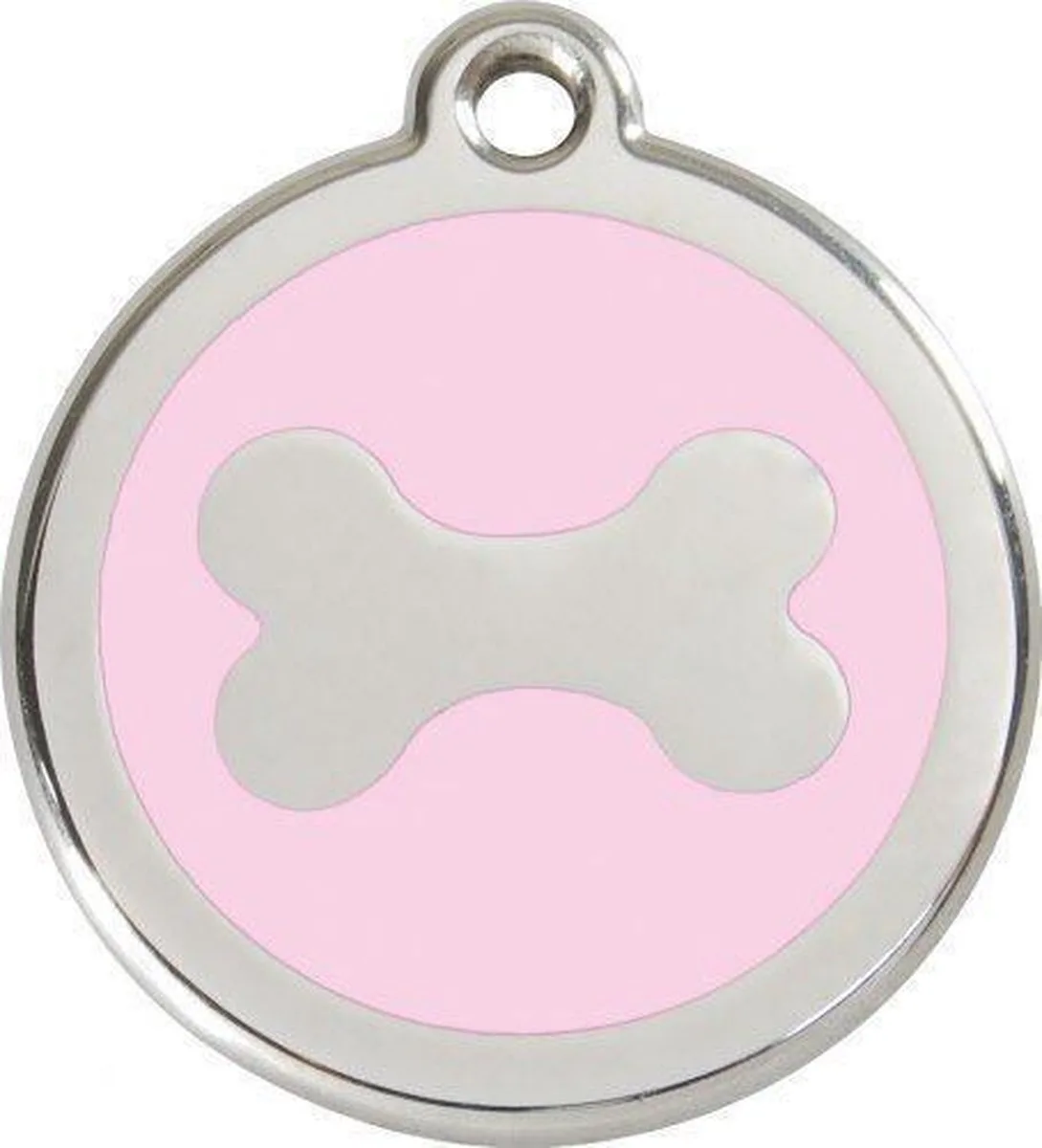 Hondenpenning 38 mm bot roze by Red Dingo in Roze met bot – product photo