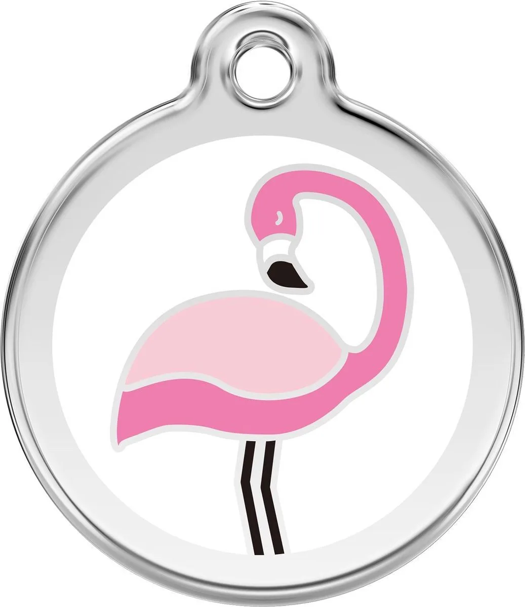 Hondenpenning 38 mm by Red Dingo in Flamingo – product photo