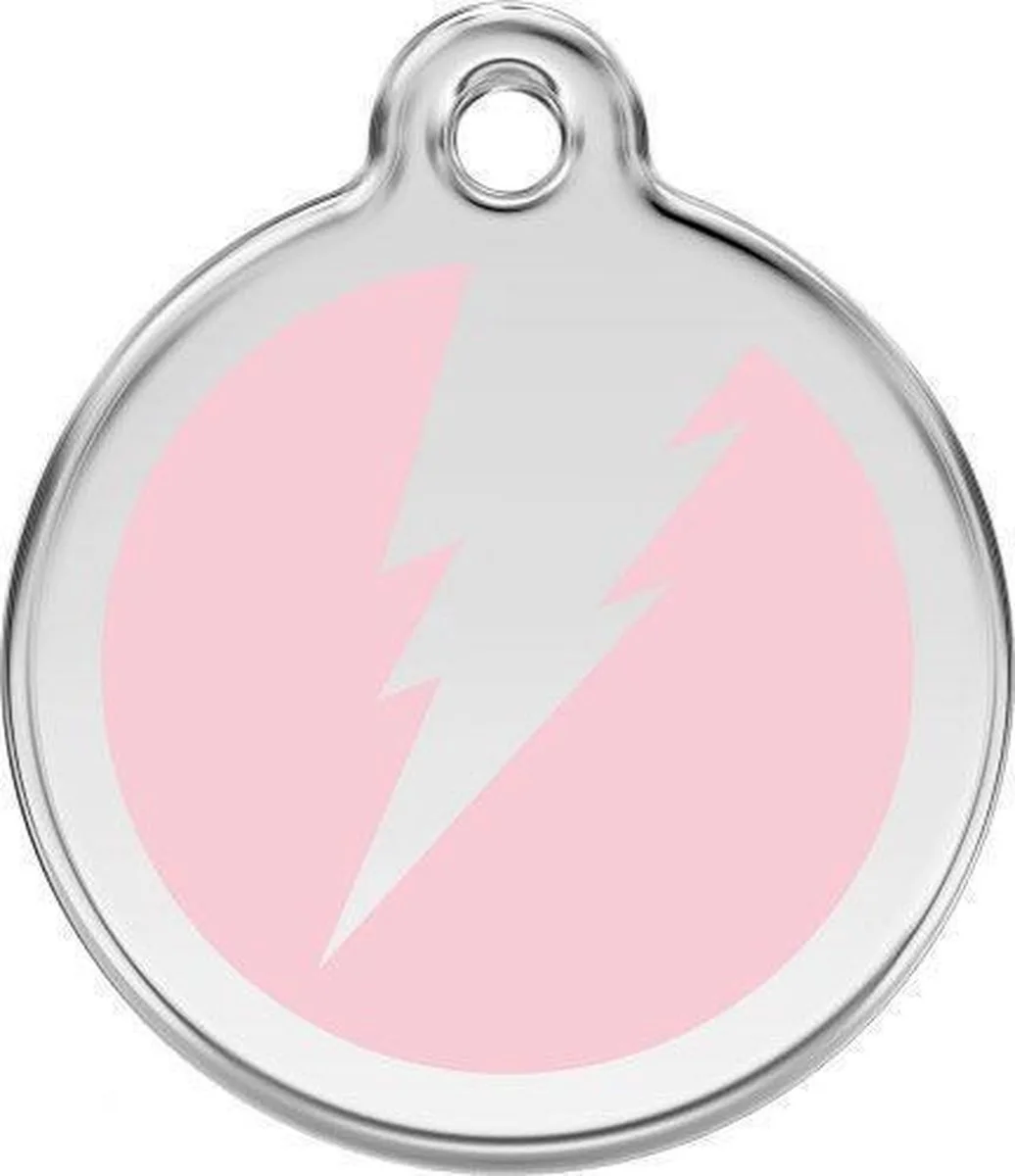 Hondenpenning 38 mm flits roze by Red Dingo in Roze met flits – product photo