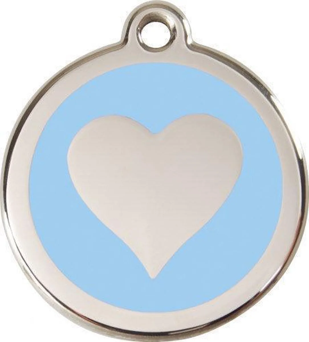 Hondenpenning 38 mm hart lichtblauw by Red Dingo in Blue – product photo