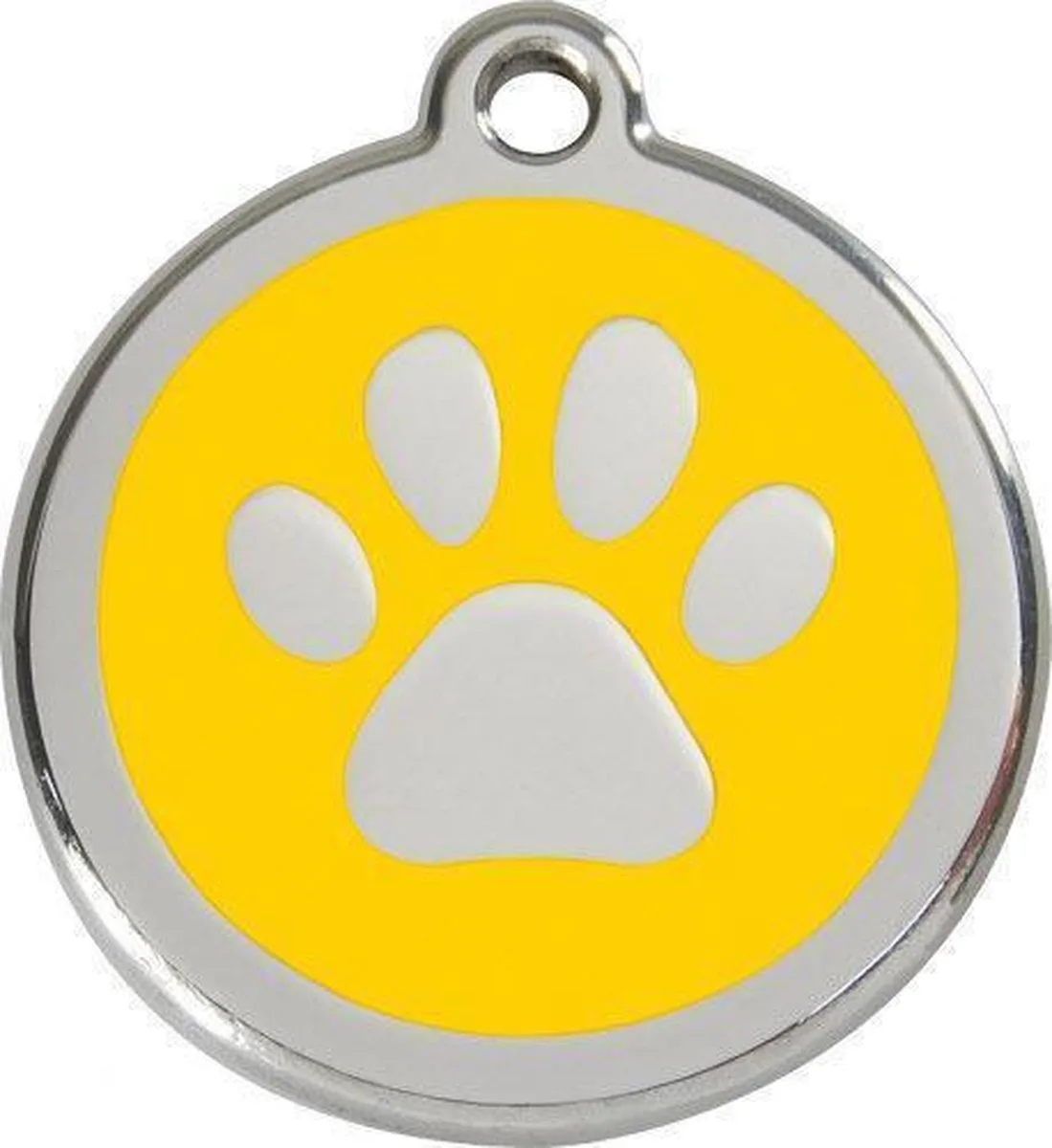 Hondenpenning 38 mm pootje från Red Dingo i Gul – produktbild