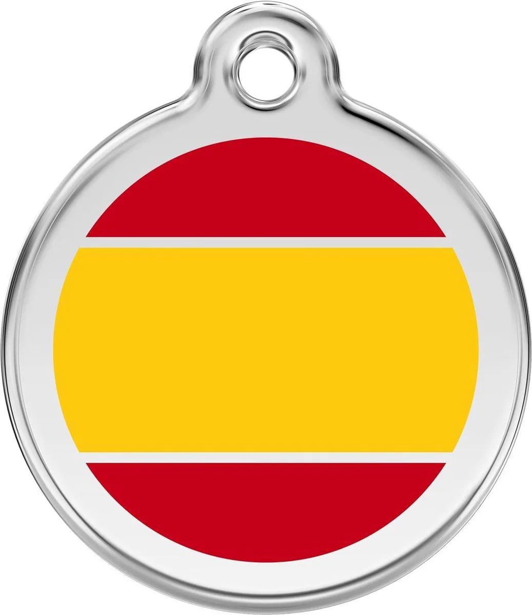 Hondenpenning 38 mm Spaanse vlag Spanje by Red Dingo in Spanje vlag – product photo