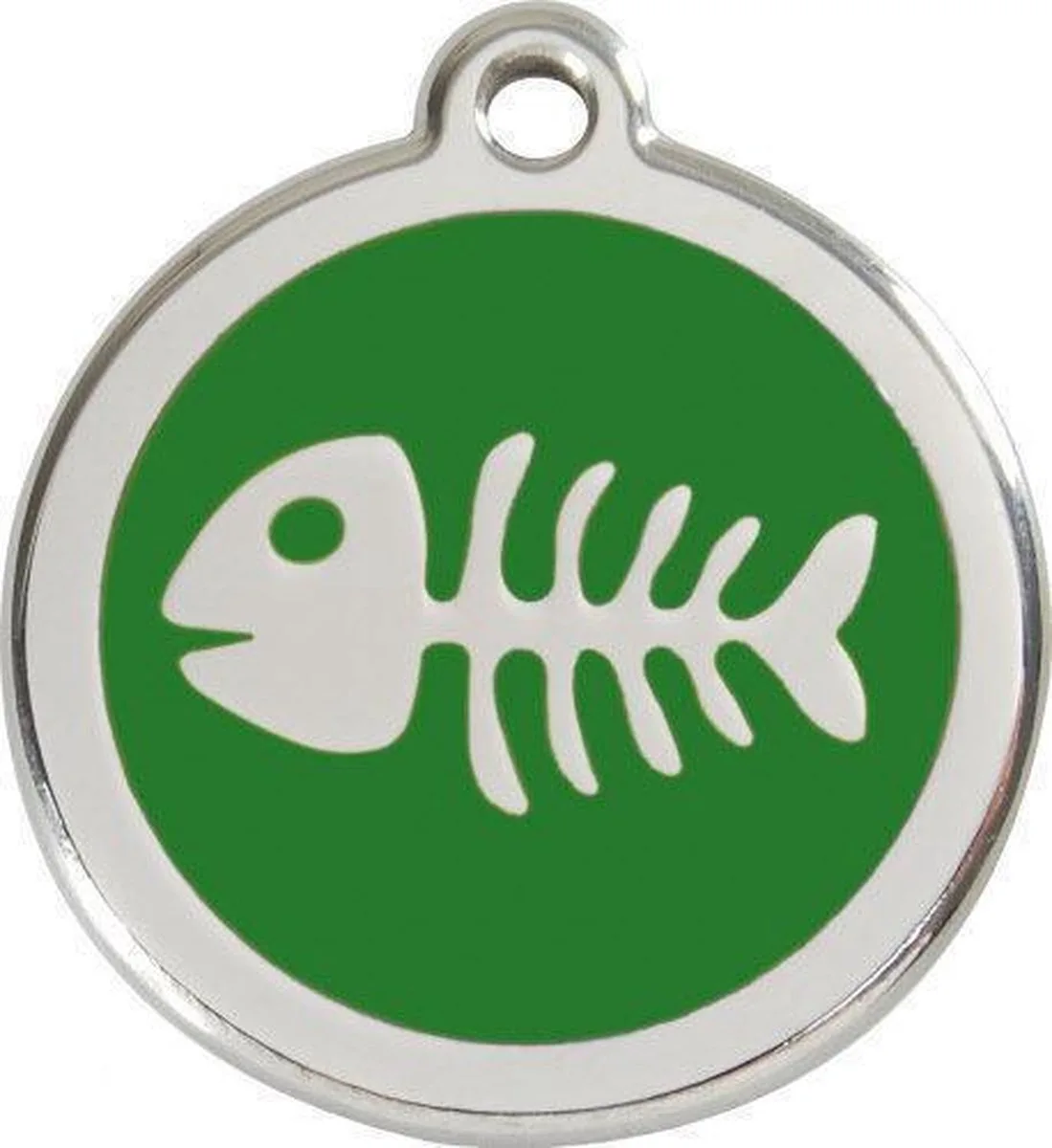 Hondenpenning 38 mm visgraat by Red Dingo in Green – product photo