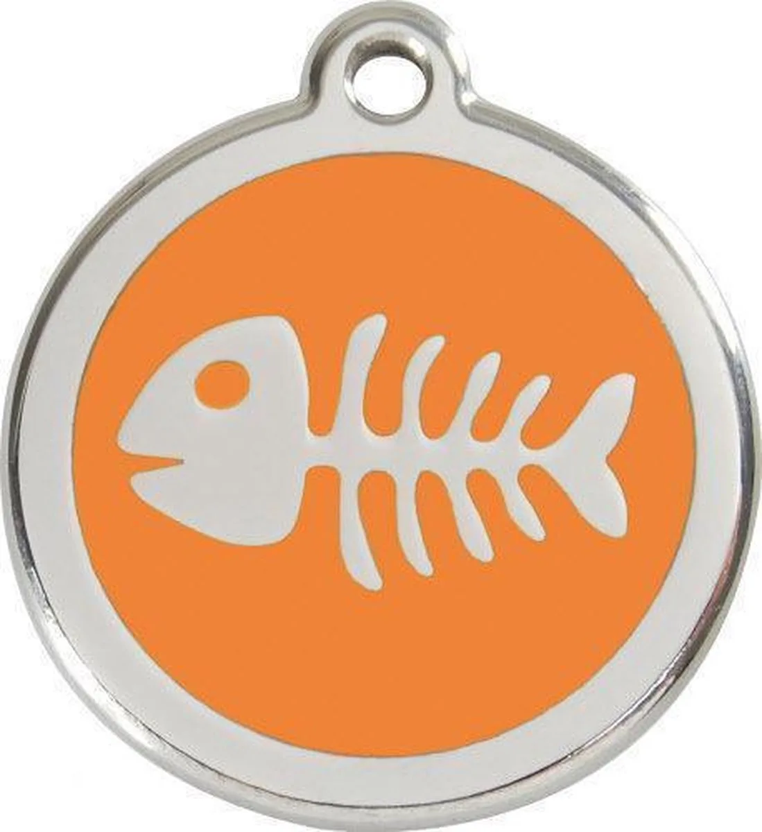 Hondenpenning 38 mm visgraat oranje by Red Dingo in Oranje met visgraat – product photo