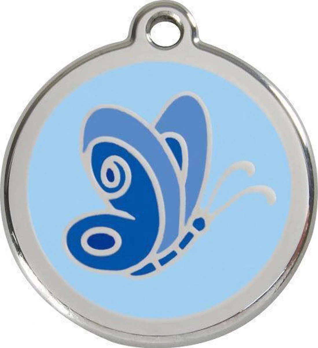 Hondenpenning 38 mm vlinder by Red Dingo in Blue – product photo