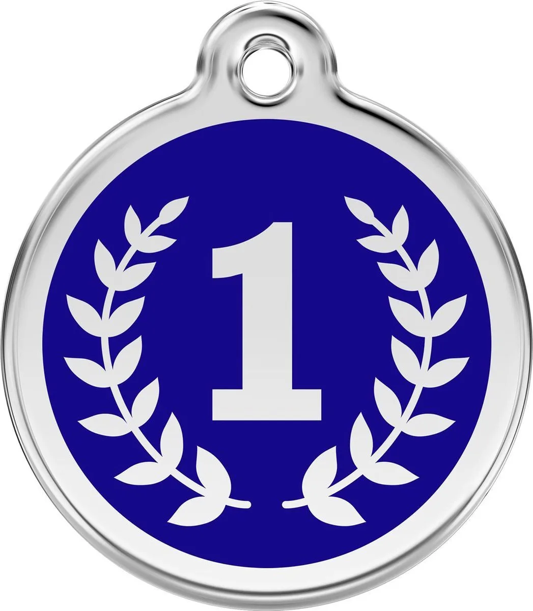 Hondenpenning 38 mm winnaar kampioen medaille by Red Dingo in Donkerblauw winnaar – product photo