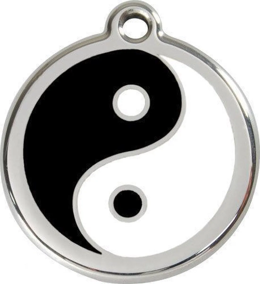 Hondenpenning 38 mm YinYang fra Red Dingo i Zwart-wit YinYang – produktbillede