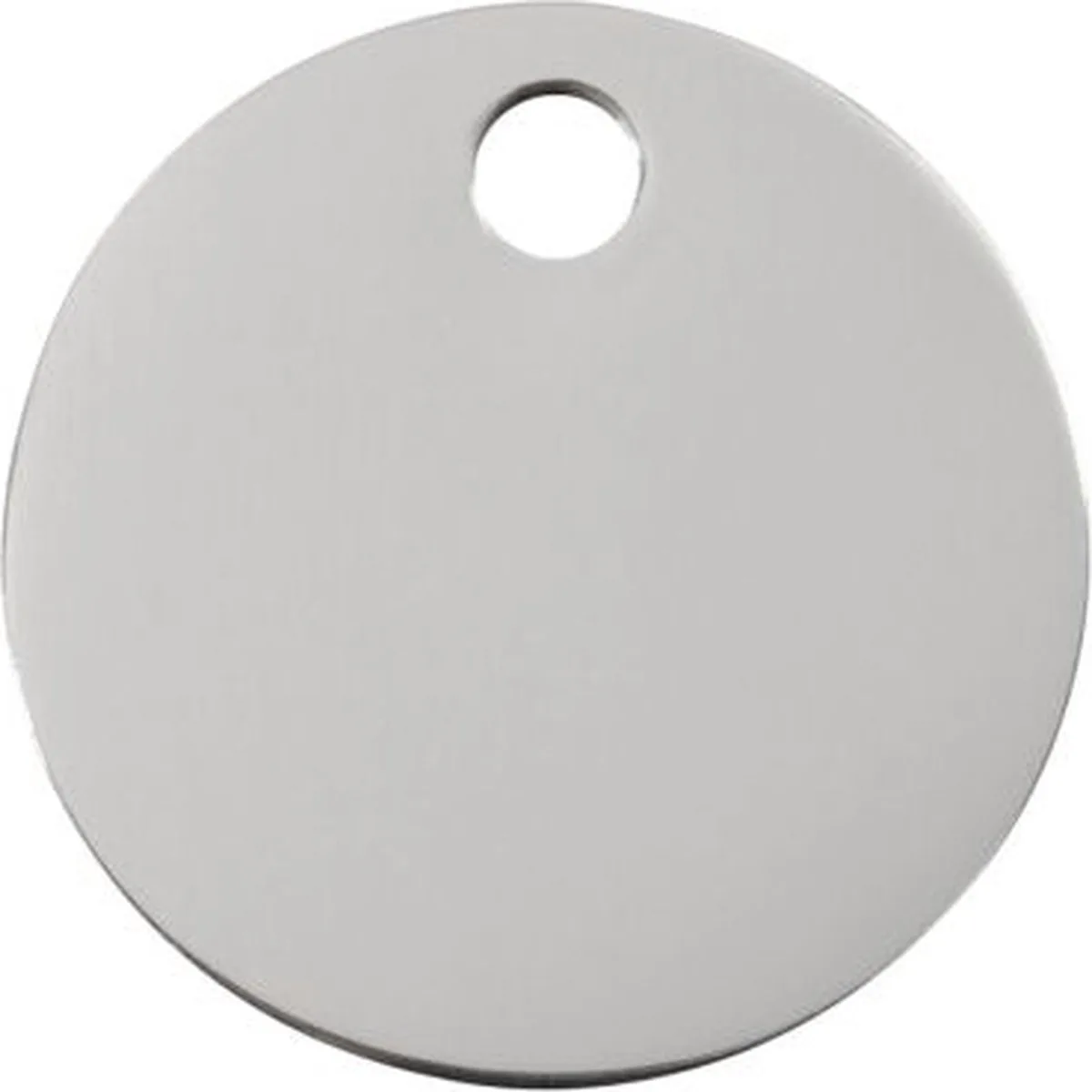 Hondenpenning - maat M - rond - 30 mm de Red Dingo en Argent – photo produit