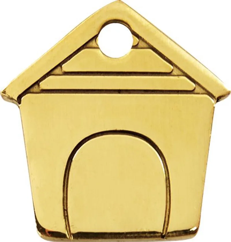 Hondenpenning - maat S - hondenhok 2 cm x 2,09 cm by Red Dingo in Goudkleurig hondenhok – product photo