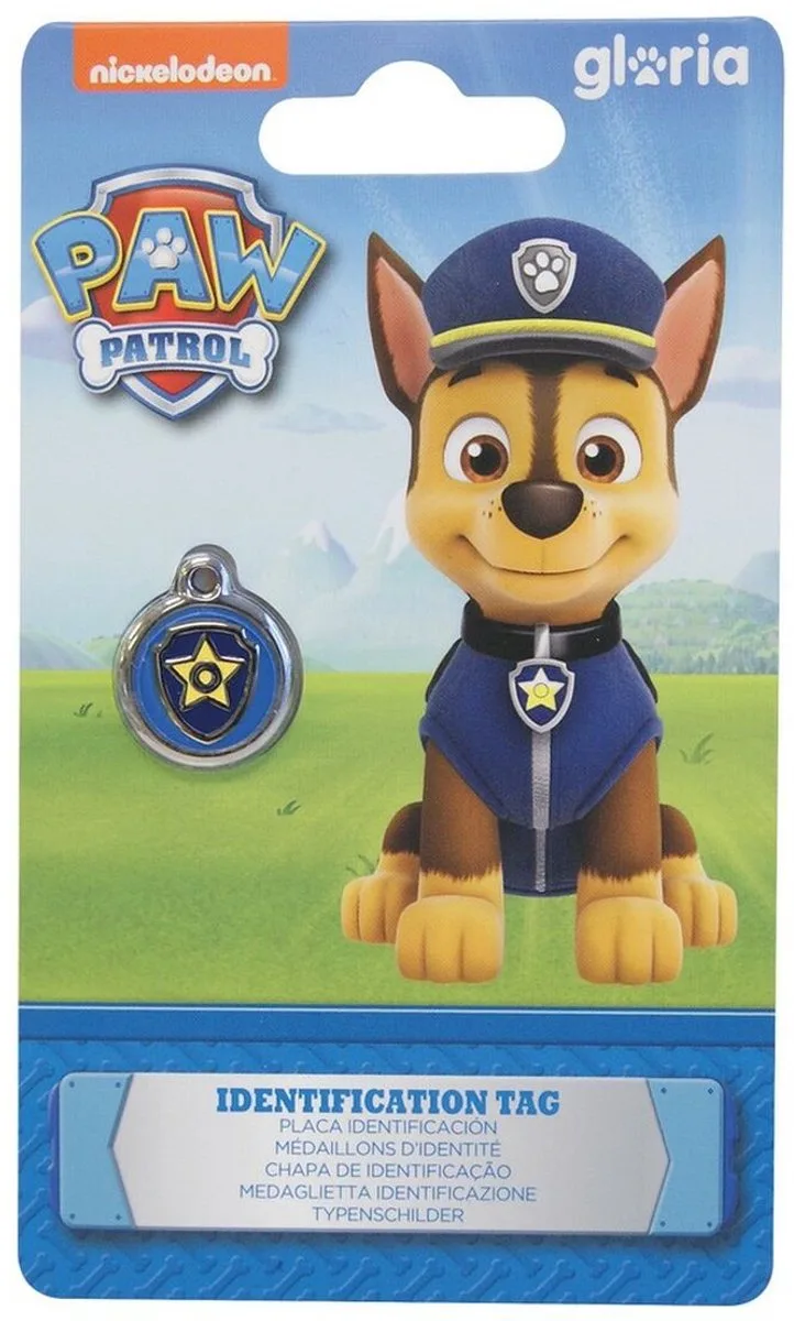 hondenpenning The Paw Patrol Chase 20 mm by Red Dingo in Blauw Paw Patrol – product photo