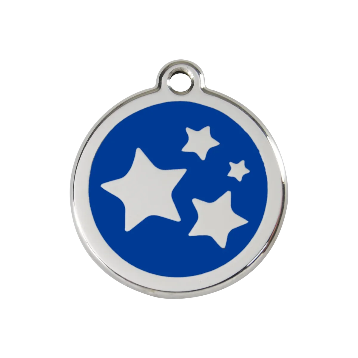 Star Navy roestvrijstalen hondenpenning medium/gemiddeld dia. 3 cm RedDingo van Red Dingo – productfoto