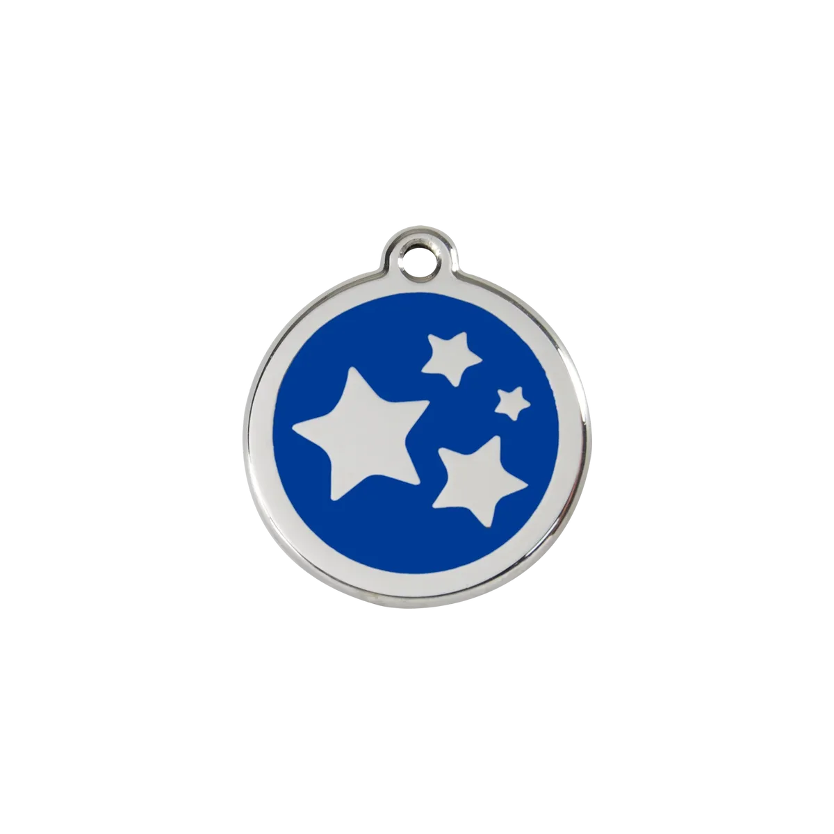 Star Navy roestvrijstalen hondenpenning small/klein dia. 2 cm RedDingo de Red Dingo – photo produit