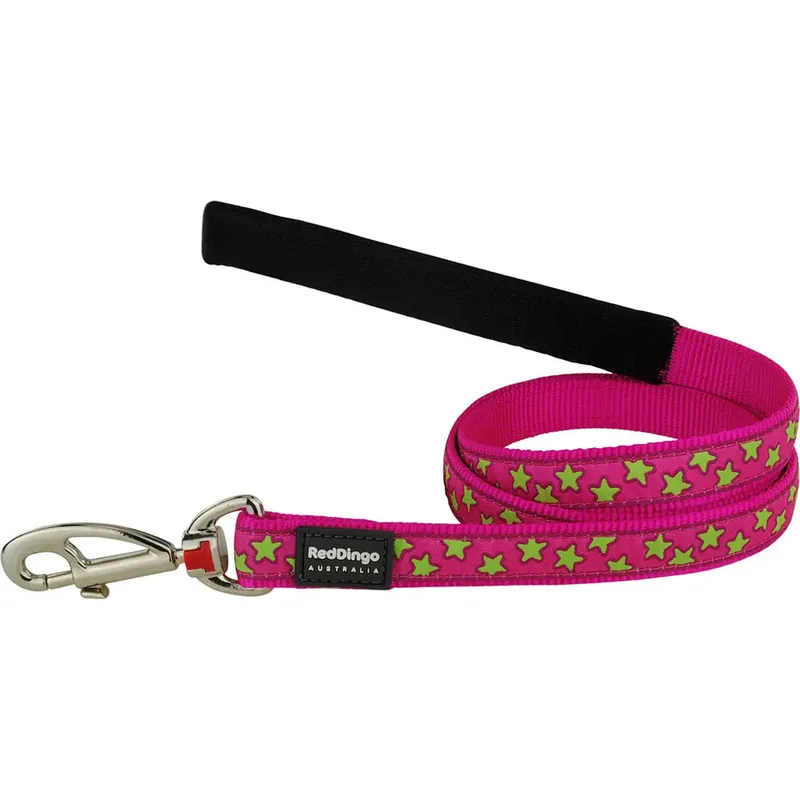 Stars Lime On Hot Dog Hondenriem by Red Dingo – product photo