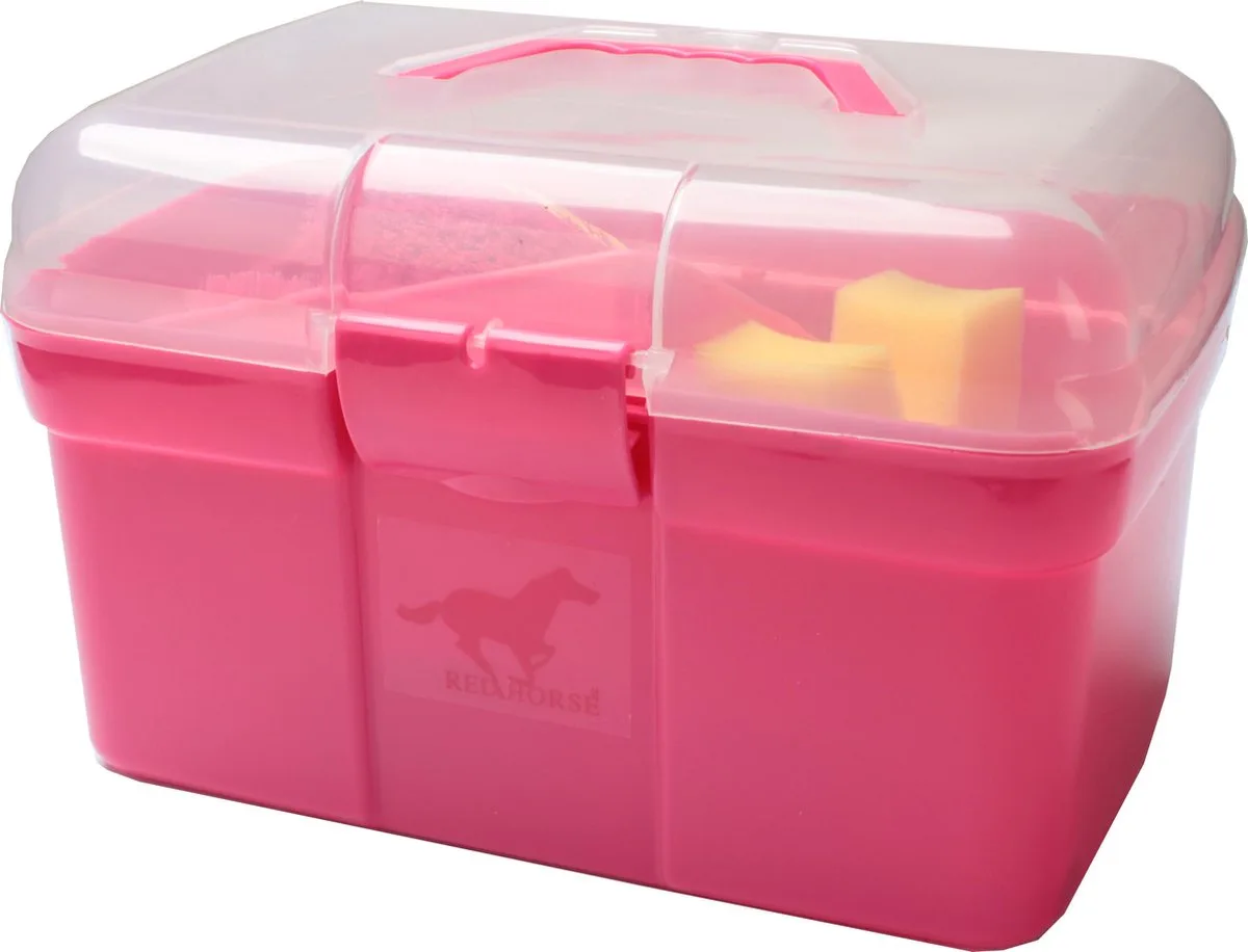 Grooming Box - Poetskist Gevuld - Hot Pink - 10 Delig by Red Horse in Pink – product photo