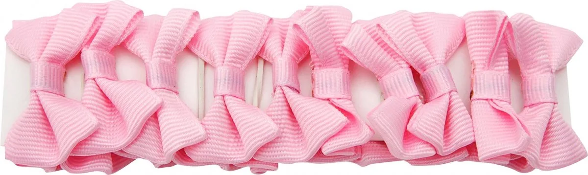 Invlechtstrikjes Roze 20 Stuks 2,5 Cm van Red Horse – productfoto