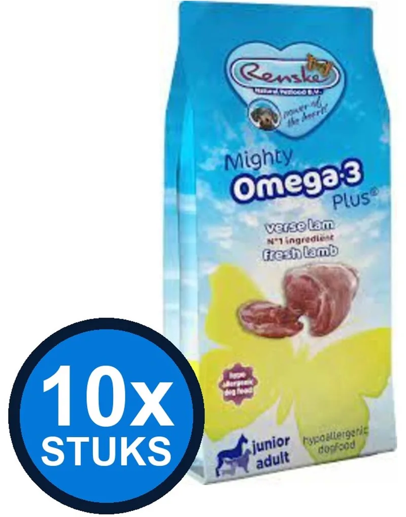 10x Renske - Mighty Omega-3 Plus lam 600gr - Hondenvoer - 600 g von Renske – Produktfoto