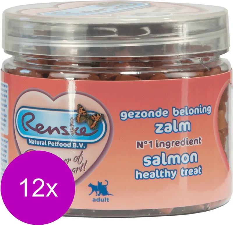 12x Renske Gezonde Beloning Kat Zalm 100 gr von Renske – Produktfoto