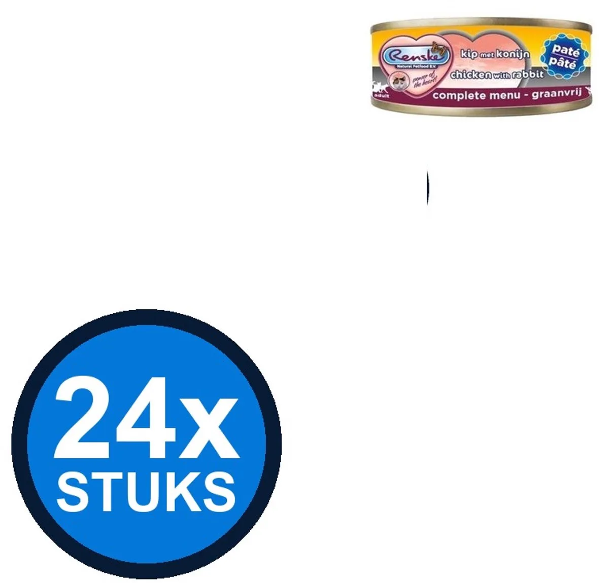 24x Renske vers kat paté zalm 70gr van Renske – productfoto