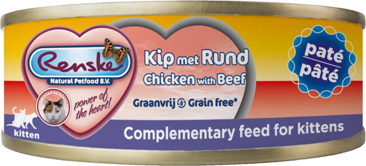24x Renske Vers Kitten Paté Kip Met Rund 70 gr van Renske – productfoto
