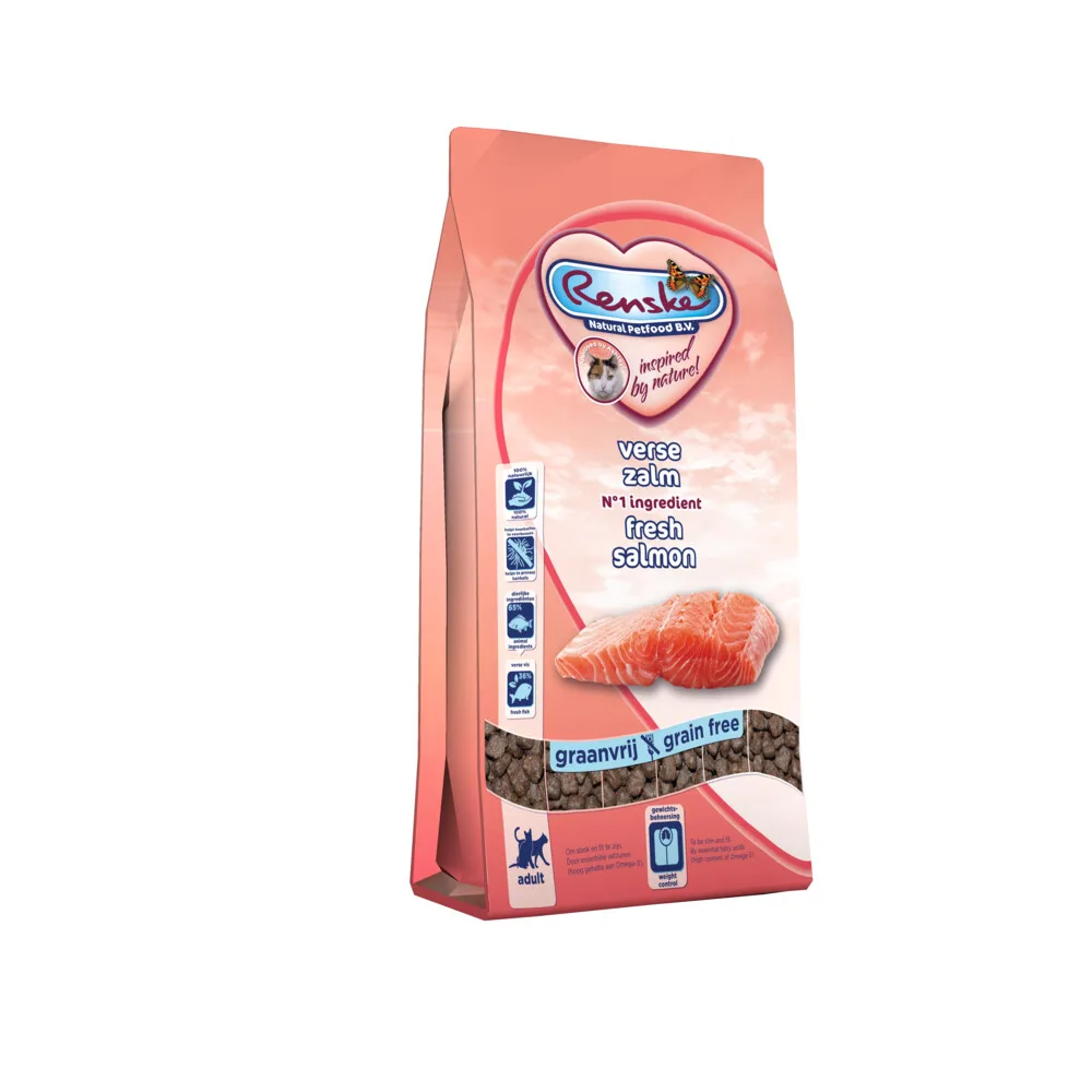 2x Renske Super Premium Adult Kattenvoer Zalm 6 kg de Renske – photo produit