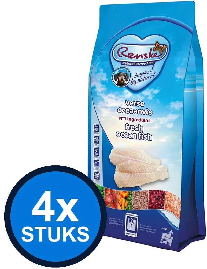 4x Renske - Super Premium droog hond adult oceaanvis 2kg - Hondenvoer - 2 kg by Renske – product photo