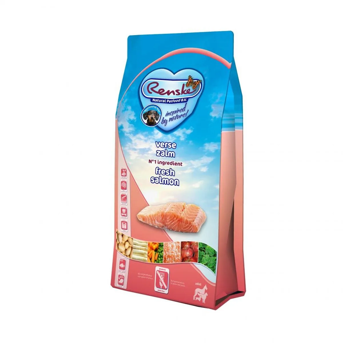 8x Renske Super Premium Adult Zalm Graanvrij 600 gr van Renske – productfoto