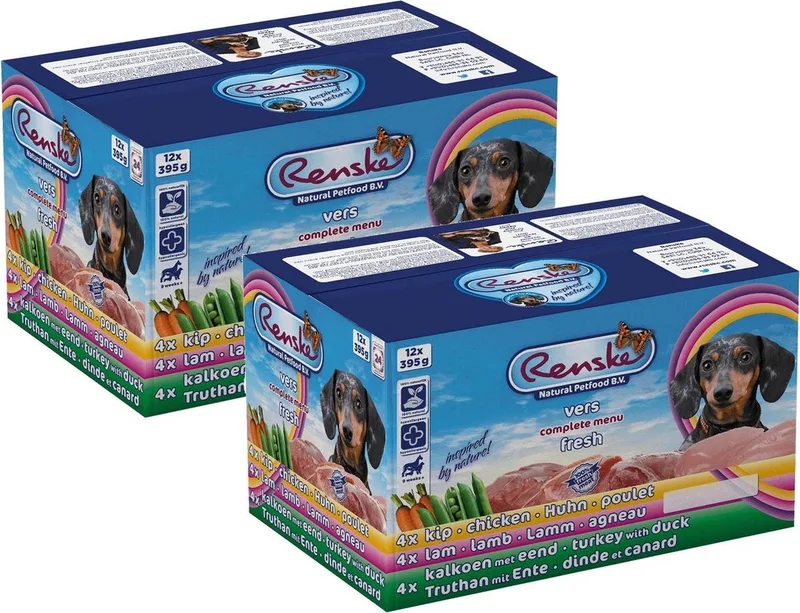 Adult Multi - Hondenvoer - 2 x ( 12 x 395 g) fra Renske – produktbillede