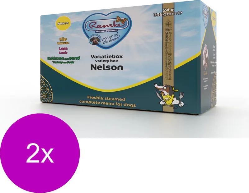 Adult Multidoos Honden Natvoer Maaltijd - Hondenvoer - 2 x 24 x 395 g by Renske – product photo