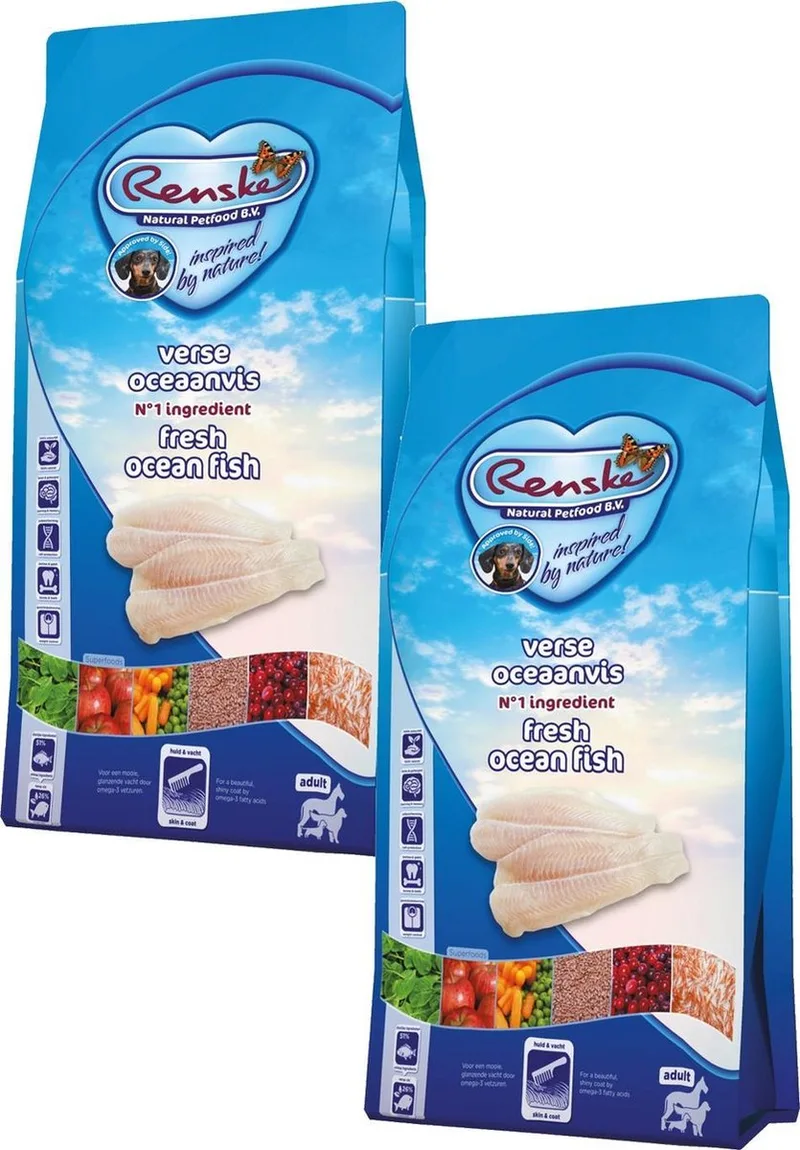 Adult Oceaanvis - Hondenvoer - 2 x 12 kg von Renske – Produktfoto