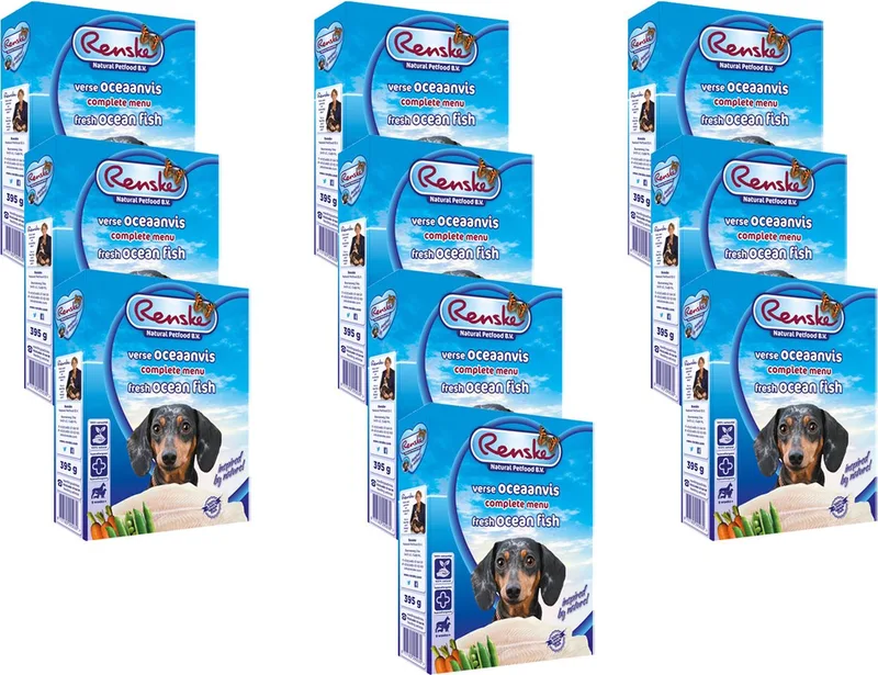 Adult - Vis - Hondenvoer - 10 x 395 g de Renske – photo produit