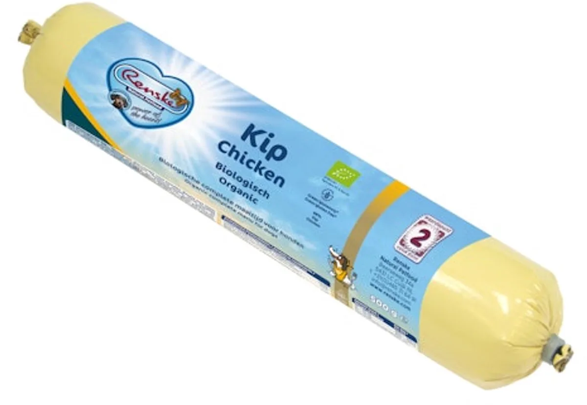 Biologisch Vers Vlees - Kip - 3 x 500 gram (Worst) de Renske – photo produit