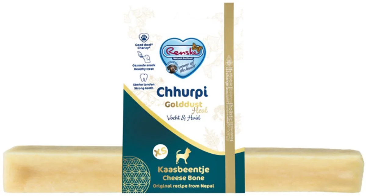 Chhurpi Golddust Heal 1 Vacht en Huid XS - 10 x 27 gr - Voordeelverpakking från Renske – produktbild