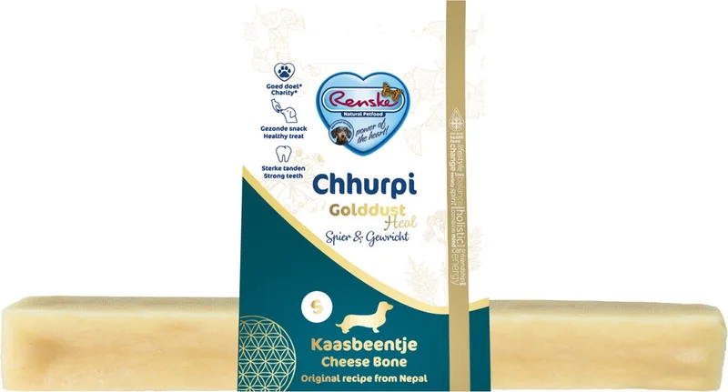 Chhurpi Golddust Heal - Spier En Gewricht Melk - Hondensnacks - S de Renske – photo produit