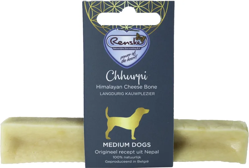 Chhurpi Kauwkluif Melk - Hondensnacks - M Geschikt Voor Alle Rassen En Leeftijden by Renske – product photo