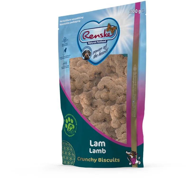 Crunchy - Hondensnack - Lam 1100 g by Renske – product photo
