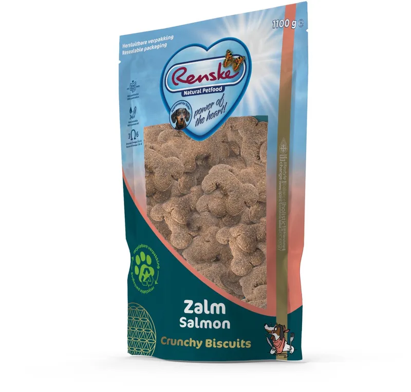 Crunchy - Hondensnack - Zalm 1100 g by Renske – product photo