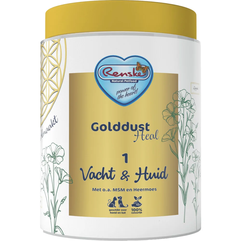 Golddust Heal 1 Huid & Vacht 500 gr van Renske – productfoto