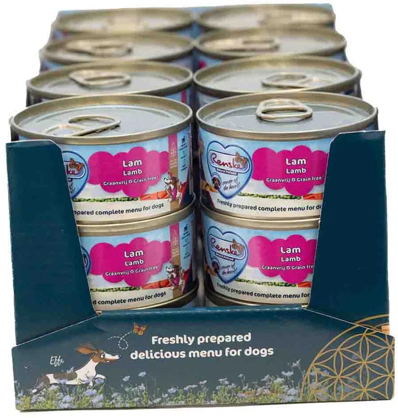HOND VERS VLEES LAM GRAANVRIJ 24X95 GR de Renske – photo produit