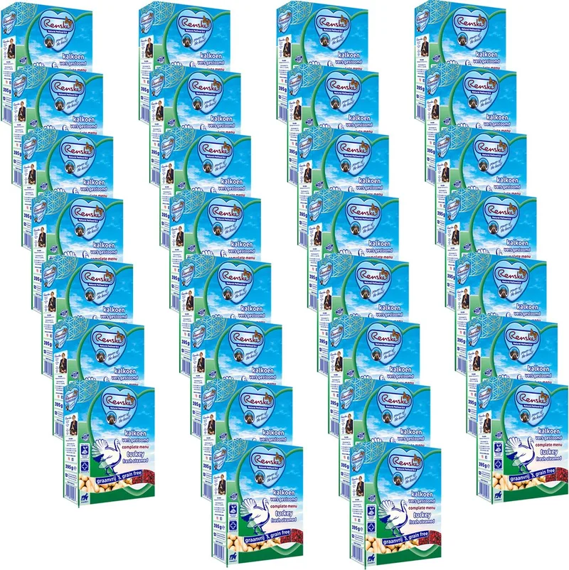 Honden Natvoer - Hondenvoer - 7+ Kalkoen - 30 x 395 g de Renske – photo produit